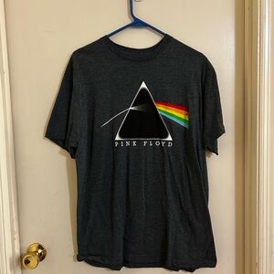 Pink Floyd Charcoal Tee with Rainbow Prism